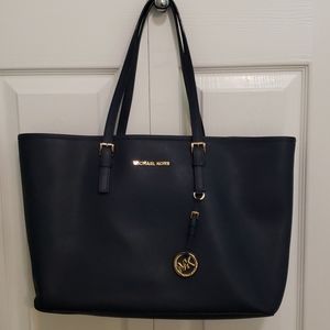 Michael Kors Tote Bag Navy Blue Great Condition